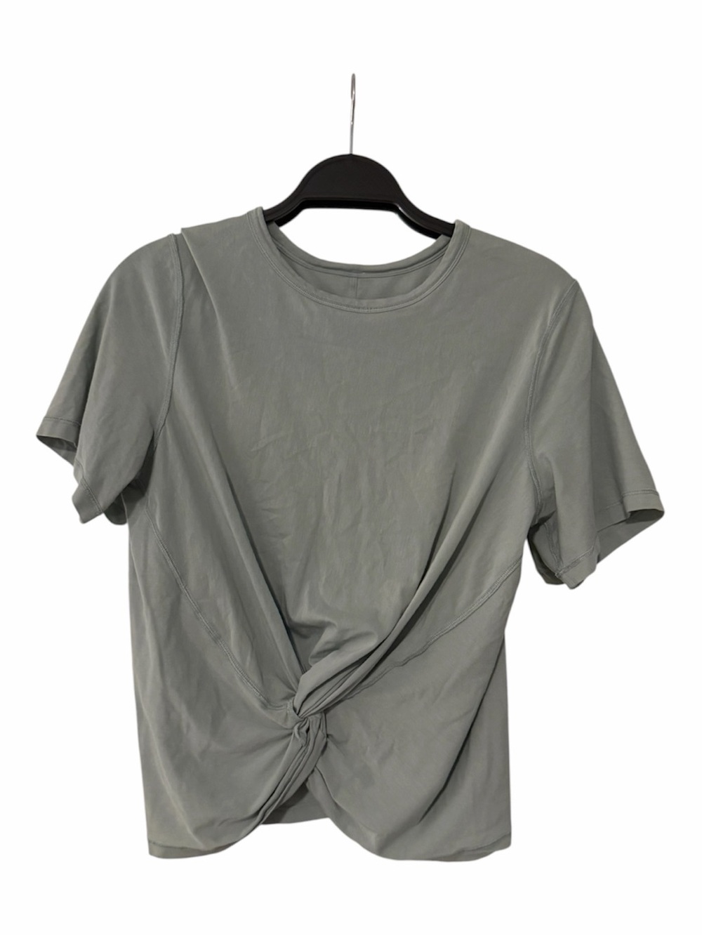 lululemon athletica Knot-Front Short Sleeve Top - Gray